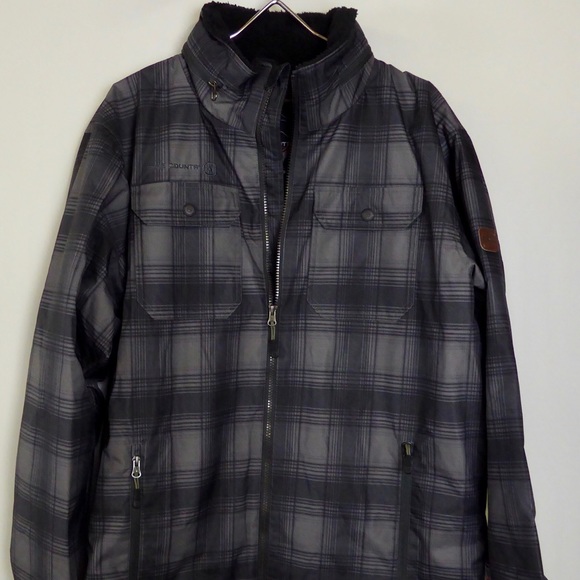 Free Country Duratech Jacket Sherpa Collar W Hidden Hood Water Resistant